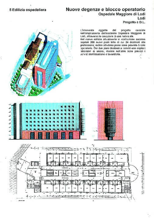 Nuovo blocco ospedaliero Lodi | Studio di Architettura Rozza